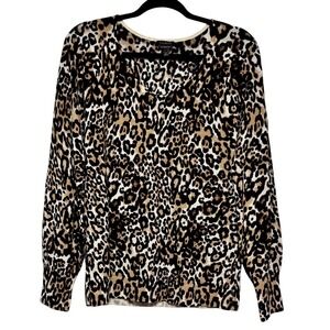 Talbots Mob Wife‎ Pure Merino Wool Cardigan Sweater Women Size M Old Money Retro